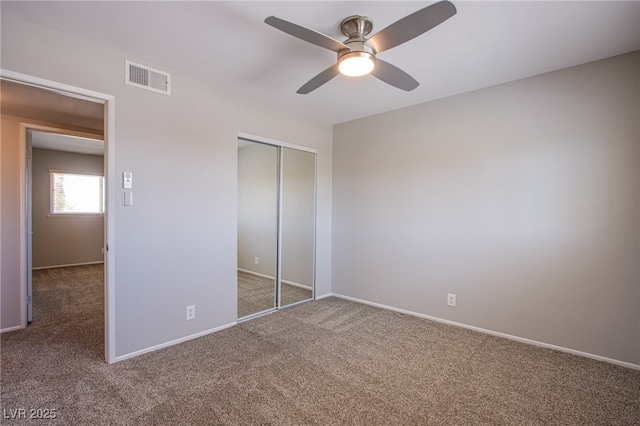 4307 Lucas Ave, Las Vegas, NV 89120 - unfurnished bedroom featuring carpet floors, a closet, and ceiling fan
