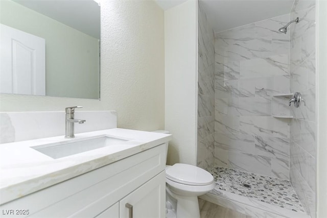 1846 Autumn Gold Ave, Las Vegas, NV 89123 - bathroom featuring vanity and a marble finish shower