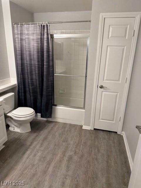 5250 S Rainbow Blvd Unit 1155, Las Vegas, NV 89118 - full bath featuring wood finished floors, shower / bathtub combination with curtain, and vanity