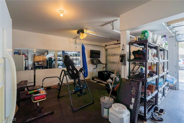 212 Stour Ln, Las Vegas, NV 89144 - exercise area featuring a garage