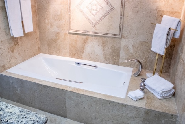 3430 Tanto Cir, Las Vegas, NV 89121 - full bathroom with a bath and tile walls