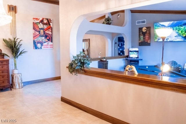 3430 Tanto Cir, Las Vegas, NV 89121 - reception with arched walkways and lofted ceiling