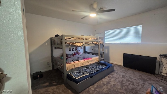 2941 Country Manor Ln Unit 27, Las Vegas, NV 89115 - bedroom with carpet flooring and a ceiling fan