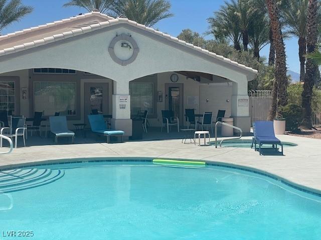 2902 Aztec Lily Ln, Henderson, NV 89074 - community pool featuring a patio