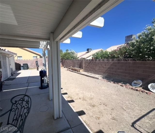 2124 Cabrini Ct, North Las Vegas, NV 89032 - fenced backyard featuring a patio area