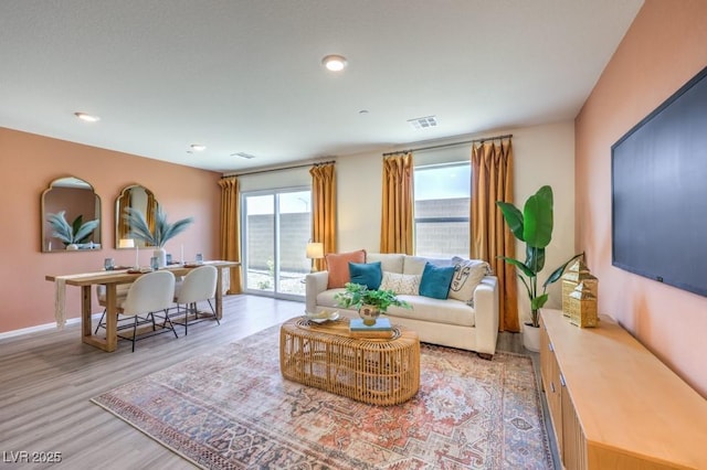 10988 Rollingford Ave Lot 10, Las Vegas, NV 89166 - living room with light wood-style flooring and recessed lighting
