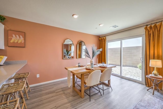 10988 Rollingford Ave Lot 10, Las Vegas, NV 89166 - dining space featuring light wood-style flooring and recessed lighting
