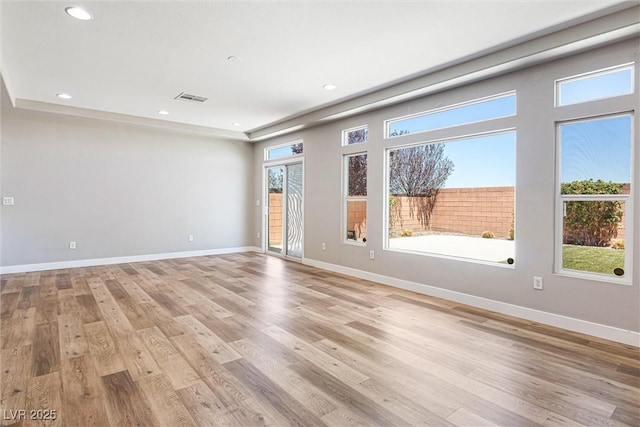 9432 Logan Ridge Ct, Las Vegas, NV 89139 - unfurnished room featuring light wood-type flooring and recessed lighting