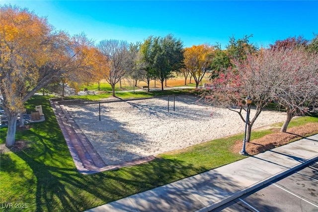1424 Colt Dr, Henderson, NV 89002 - view of property's community featuring a lawn and volleyball court