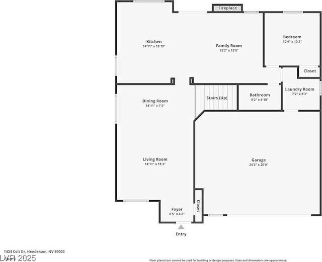 1424 Colt Dr, Henderson, NV 89002 - view of home floor plan