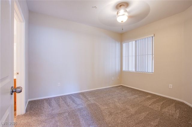 7167 Durango Dr Unit 111, Las Vegas, NV 89148 - carpeted empty room featuring baseboards and ceiling fan