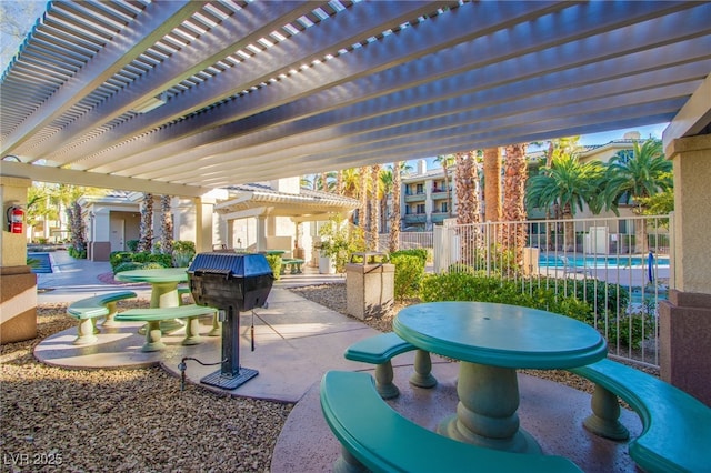 7167 Durango Dr Unit 111, Las Vegas, NV 89148 - view of patio with a pergola and a grill