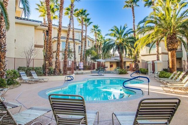7167 Durango Dr Unit 111, Las Vegas, NV 89148 - community pool with a patio