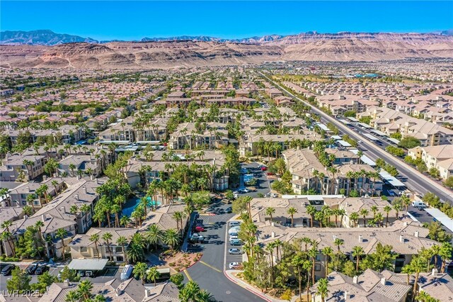 7167 Durango Dr Unit 111, Las Vegas, NV 89148 - aerial perspective of suburban area featuring a mountainous background