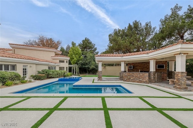 81 Quail Run Rd, Henderson, NV 89014 - swimming pool featuring a patio