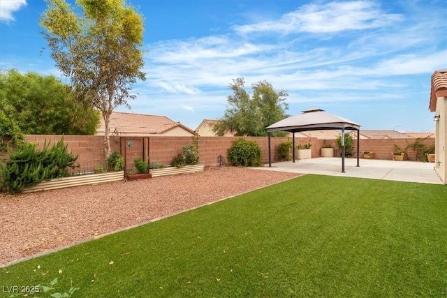 658 Turtleback Dr, North Las Vegas, NV 89031 - fenced backyard featuring a gazebo and a patio