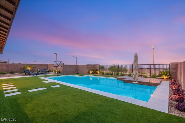 186 Vista Balla Ave, Las Vegas, NV 89138 - view of swimming pool with a fenced backyard and a patio area