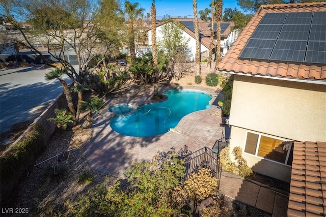 2917 Chapala Dr, Las Vegas, NV 89120 - view of pool featuring a pool with connected hot tub