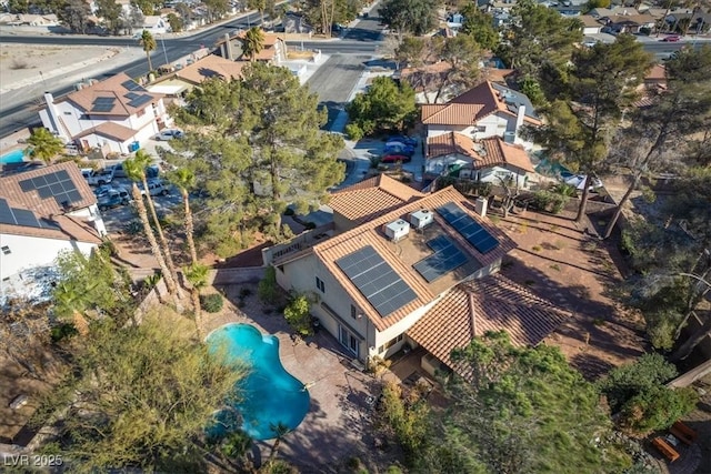2917 Chapala Dr, Las Vegas, NV 89120 - aerial view of residential area featuring a pool area