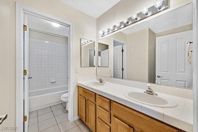 20 Staghorn St, Henderson, NV 89012 - bathroom with tile patterned flooring, double vanity, and shower / tub combination