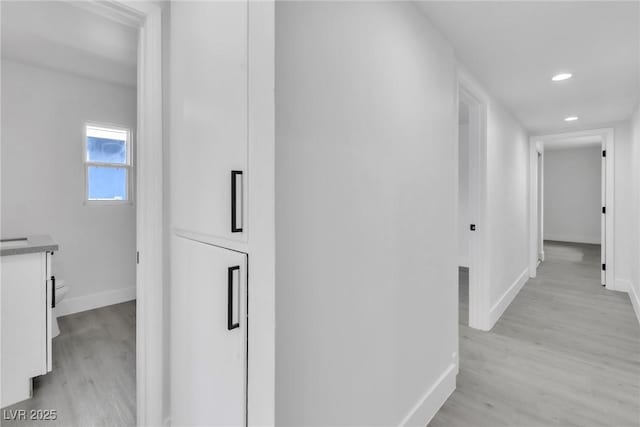 244 N 19th St, Las Vegas, NV 89101 - corridor featuring light wood finished floors and recessed lighting