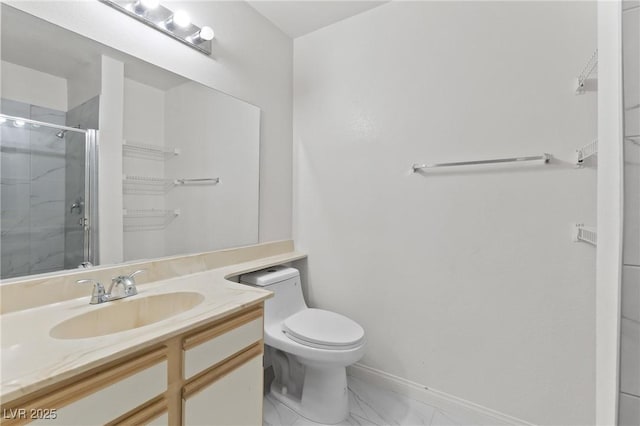 2200 S Fort Apache Rd Unit 1114, Las Vegas, NV 89117 - full bath with marble finish flooring, a shower stall, and vanity