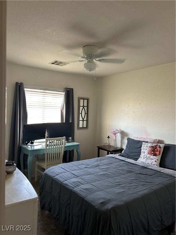 4013 Kindhearted Ct, North Las Vegas, NV 89032 - carpeted bedroom featuring a ceiling fan