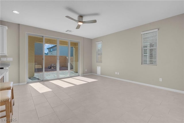 7104 Stockton Dunes St, North Las Vegas, NV 89084 - empty room with ceiling fan and recessed lighting