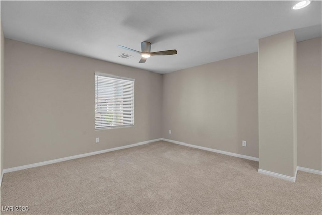 7104 Stockton Dunes St, North Las Vegas, NV 89084 - spare room featuring ceiling fan and light colored carpet