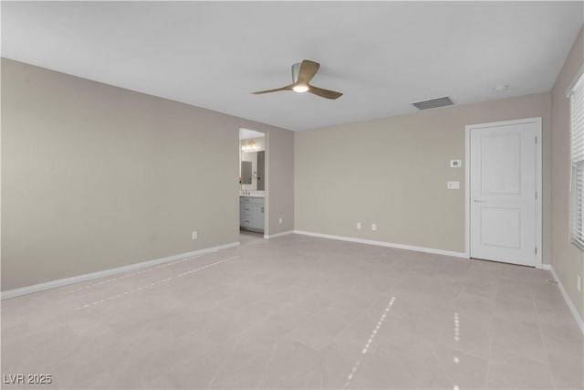 7104 Stockton Dunes St, North Las Vegas, NV 89084 - empty room with ceiling fan and light tile patterned flooring
