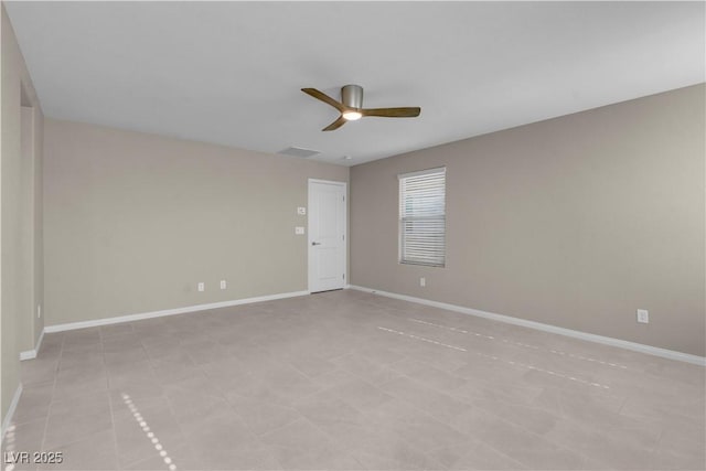 7104 Stockton Dunes St, North Las Vegas, NV 89084 - spare room featuring ceiling fan and baseboards