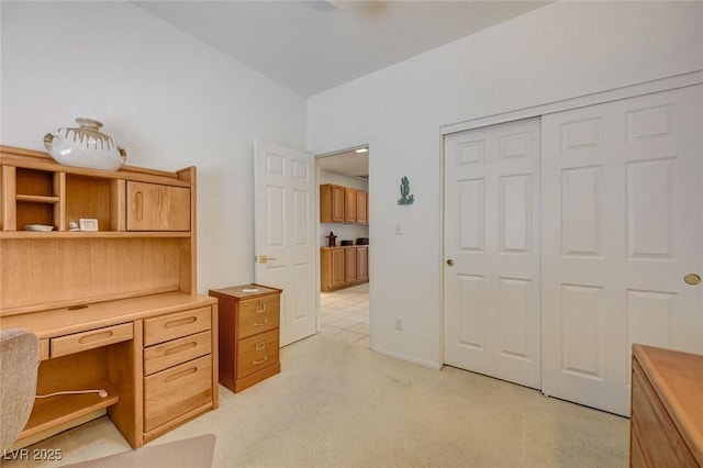 1734 Marshall Dr, Henderson, NV 89014 - home office with light carpet and built in desk