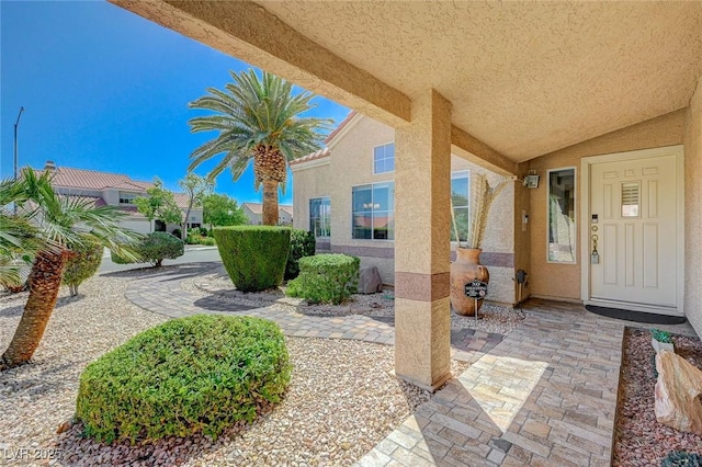 1734 Marshall Dr, Henderson, NV 89014 - view of exterior entry featuring stucco siding