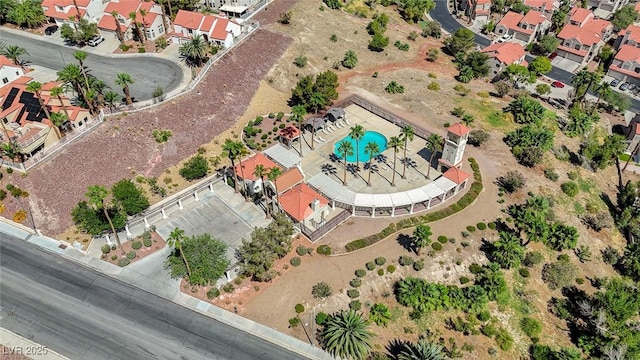 1734 Marshall Dr, Henderson, NV 89014 - aerial view of property's location with a pool