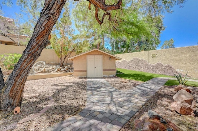 1734 Marshall Dr, Henderson, NV 89014 - fenced backyard with a shed