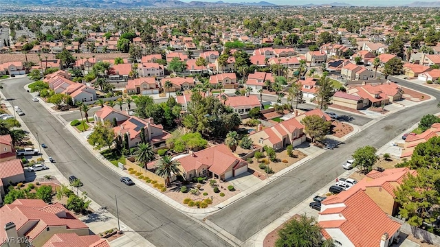 1734 Marshall Dr, Henderson, NV 89014 - aerial view of residential area featuring a mountain backdrop