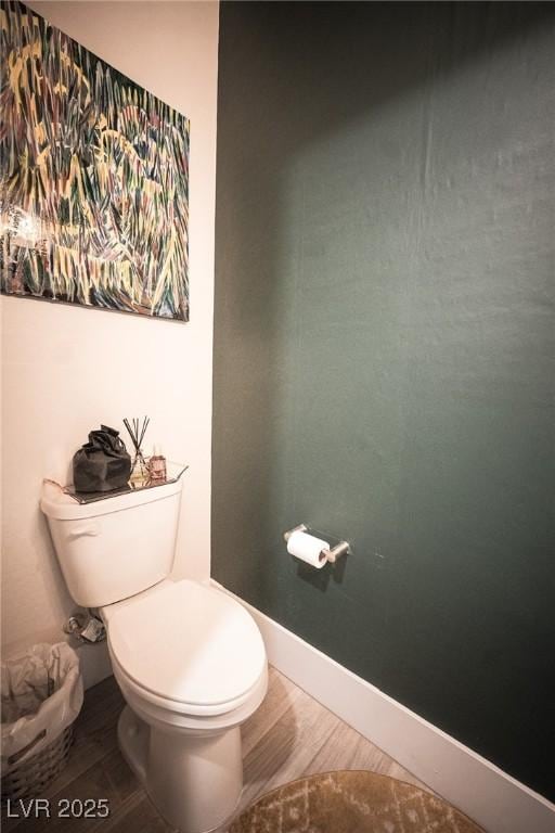 9584 Jadeite Ln, Las Vegas, NV 89143 - bathroom with toilet and wood finished floors