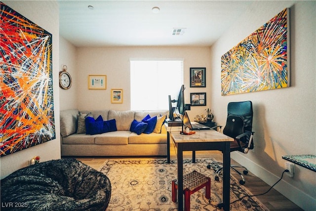 9584 Jadeite Ln, Las Vegas, NV 89143 - office space with baseboards and wood finished floors