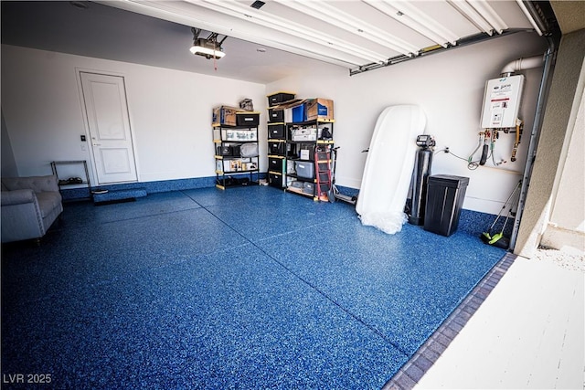 9584 Jadeite Ln, Las Vegas, NV 89143 - garage featuring a garage door opener and water heater