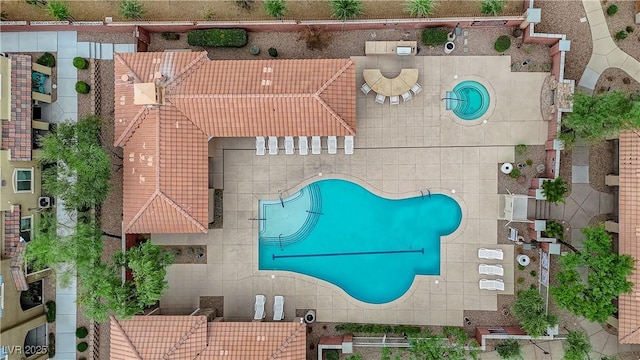 8520 Insignia Ave Unit 104, Las Vegas, NV 89178 - bird's eye view of a pool