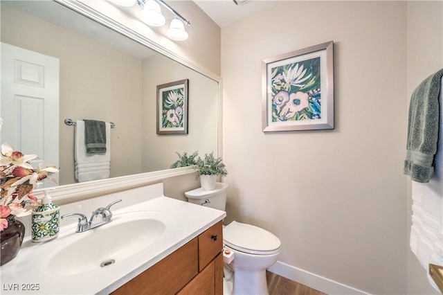 3324 Canyon Lake Dr, Las Vegas, NV 89117 - half bath featuring vanity and wood finished floors