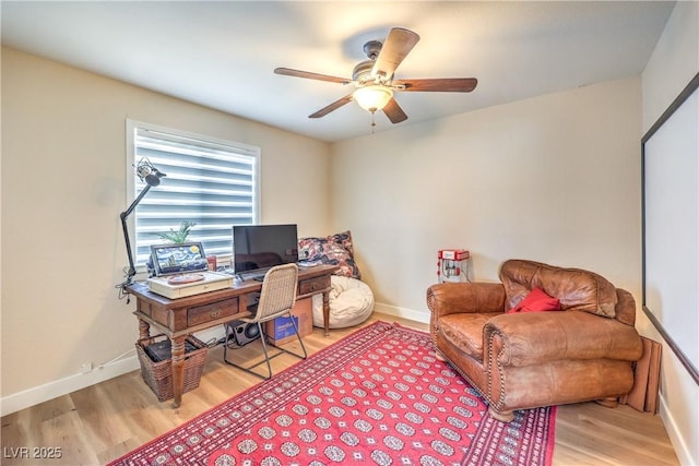 3324 Canyon Lake Dr, Las Vegas, NV 89117 - office space featuring light wood-style floors and ceiling fan