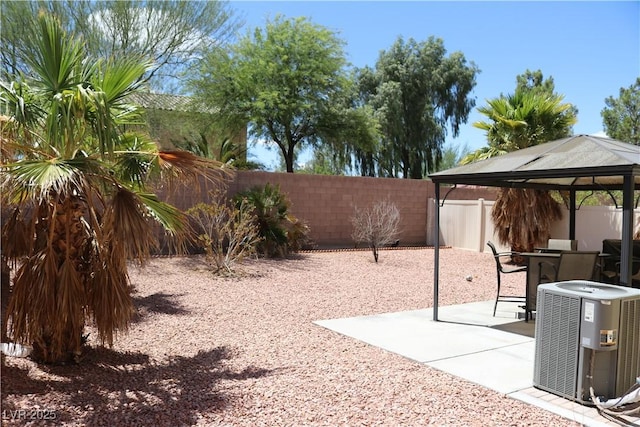 3237 Aiken St, North Las Vegas, NV 89032 - fenced backyard featuring a gazebo and a patio