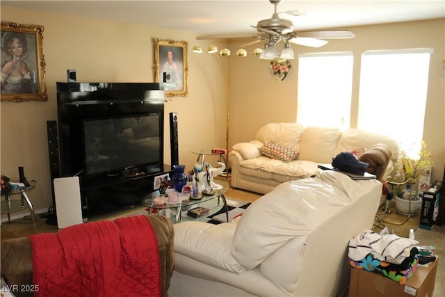 3237 Aiken St, North Las Vegas, NV 89032 - living room with a ceiling fan
