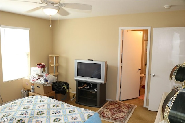 3237 Aiken St, North Las Vegas, NV 89032 - carpeted bedroom with a ceiling fan