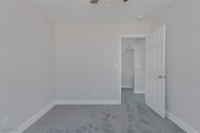 3664 Summer Picnic Ct, Las Vegas, NV 89147 - carpeted empty room featuring ceiling fan and baseboards