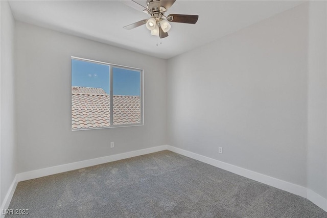 3664 Summer Picnic Ct, Las Vegas, NV 89147 - carpeted spare room featuring baseboards and a ceiling fan
