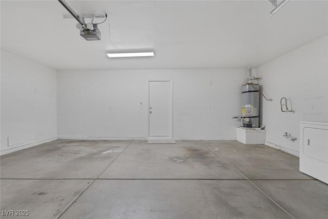 3664 Summer Picnic Ct, Las Vegas, NV 89147 - garage featuring a garage door opener, washer / dryer, and strapped water heater