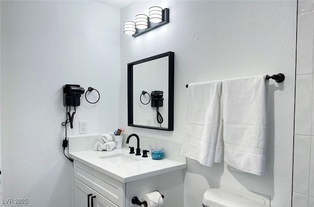 5321 Westleigh Ave, Las Vegas, NV 89146 - half bathroom with vanity and toilet