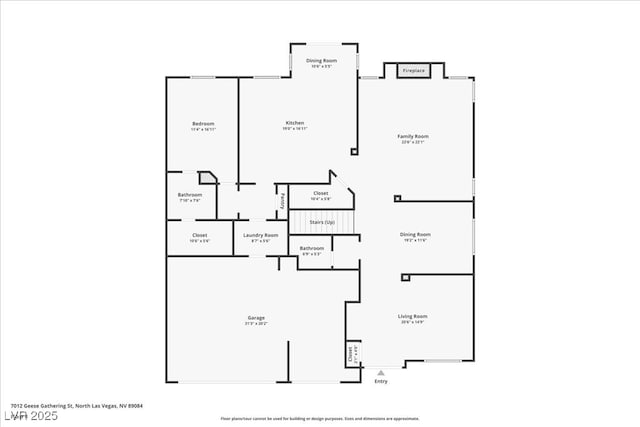 7012 Geese Gathering St, North Las Vegas, NV 89084 - view of home floor plan